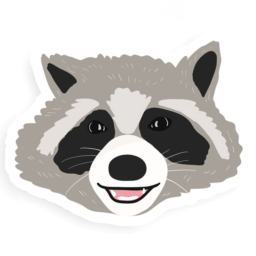 Raccoon Sticker - Lockwood Shop - Party Mountain Paper