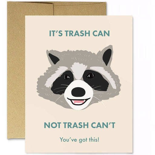 Raccoon Trash Can Greeting Card - Lockwood Shop - Party Mountain Paper