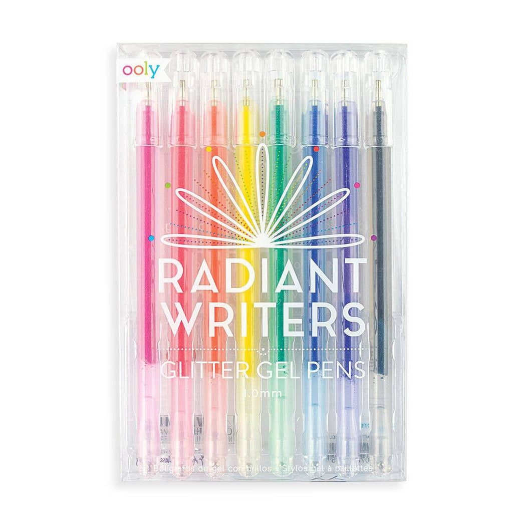 Radiant Writers Colored Glitter Gel Pens - Set of 8 — Lockwood Shop