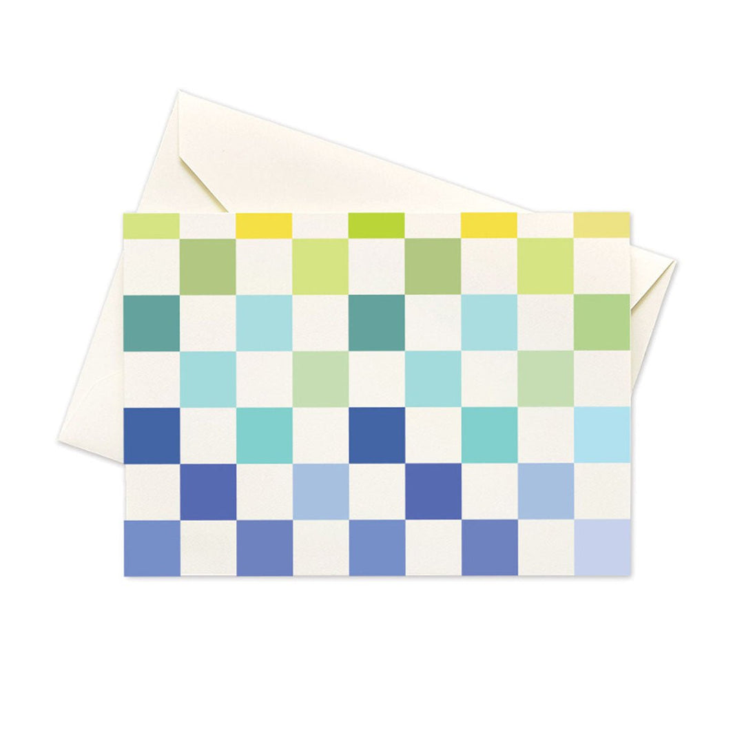 Rainbow Checker Note Cards - Box of 10 - Lockwood Shop - Seltzer Goods