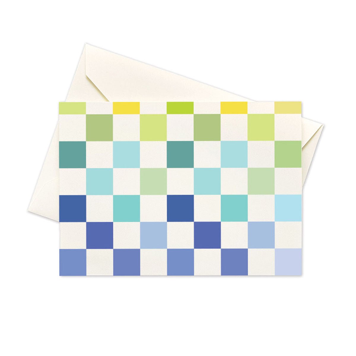 Rainbow Checker Note Cards - Box of 10 - Lockwood Shop - Seltzer Goods
