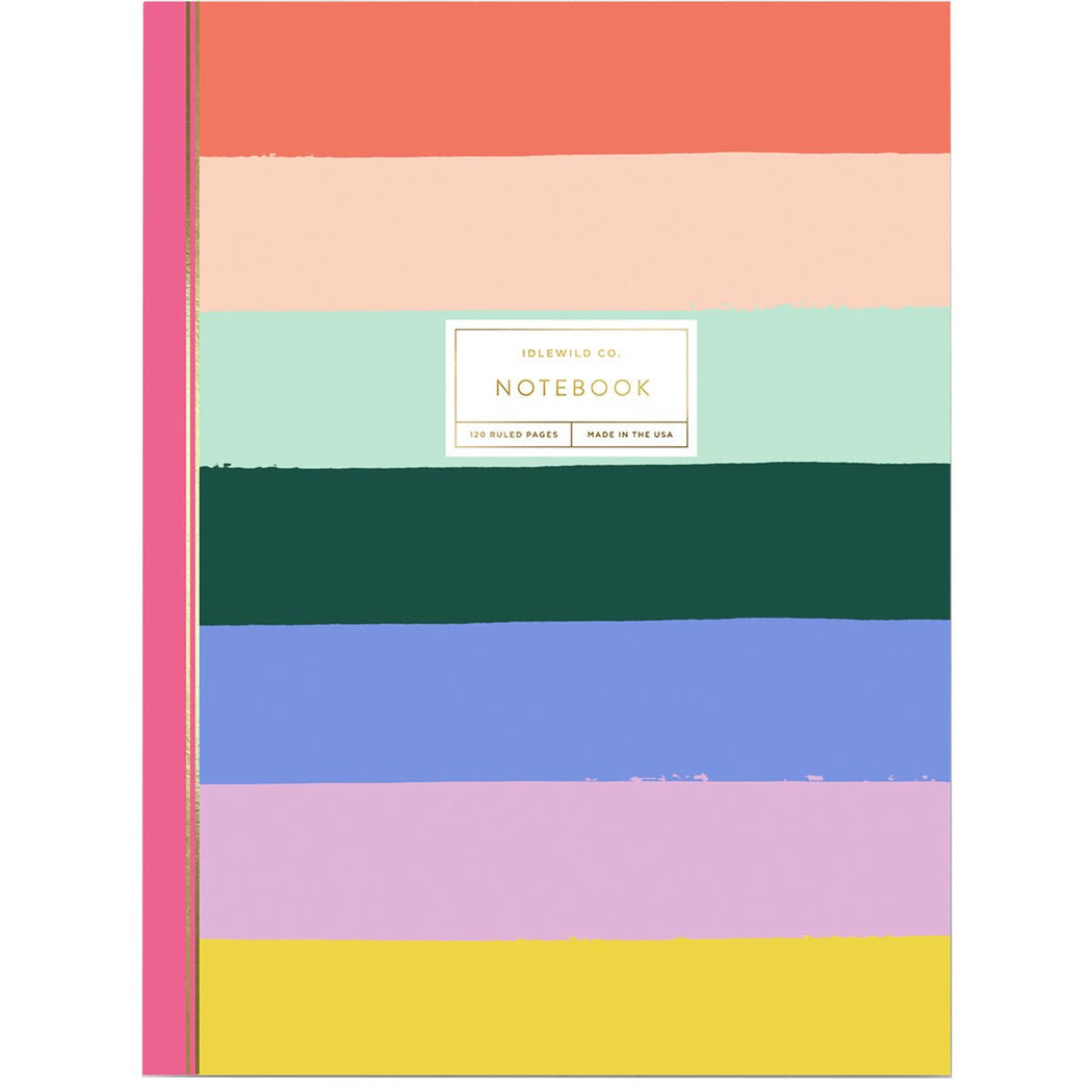 Rainbow Stripe Notebook - Lockwood Shop - Idlewild Co