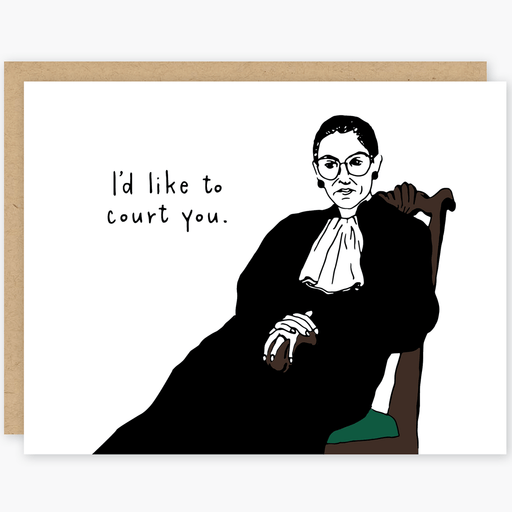 RBG Court You Greeting Card - Lockwood Shop - Party Of One