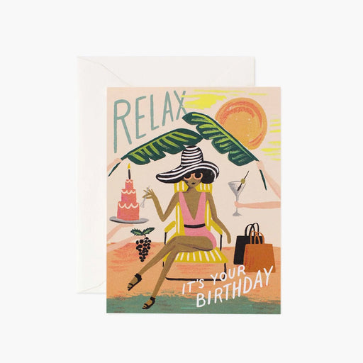 Relax Birthday Greeting Card - Lockwood Shop - Rifle