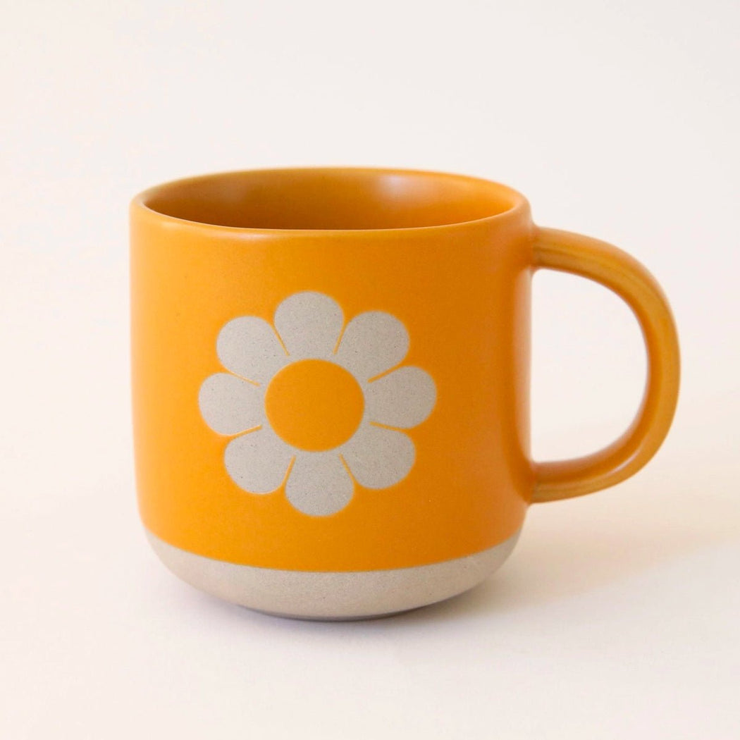 Retro Flower Ceramic Mug - Lockwood Shop - Sunshine Studios