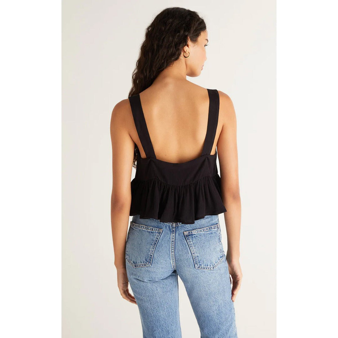Rio Crop Tank in Black - Lockwood Shop - Z Supply