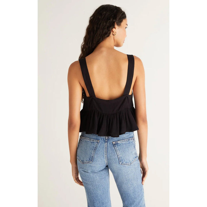 Rio Crop Tank in Black - Lockwood Shop - Z Supply