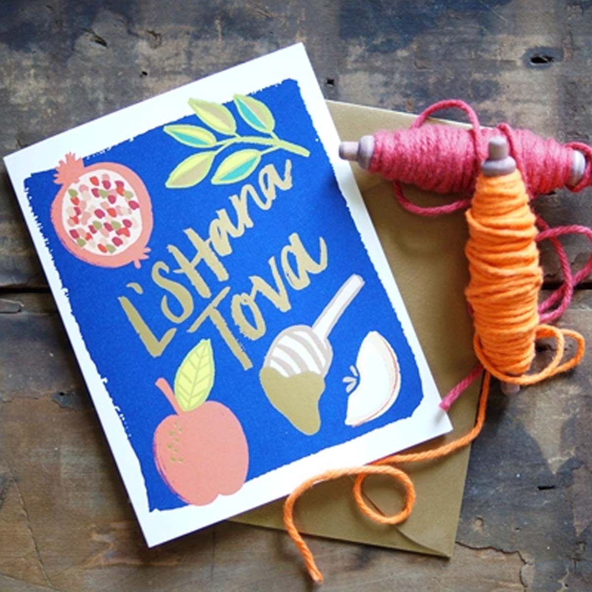 Rosh Hashana Greeting Card - Lockwood Shop - 9th Letter Press