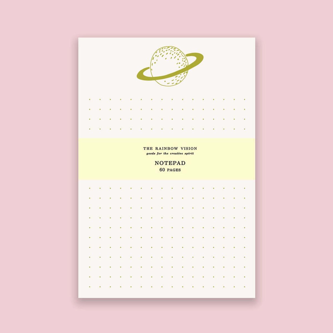 Saturn Notepad - Lockwood Shop - The Rainbow Vision