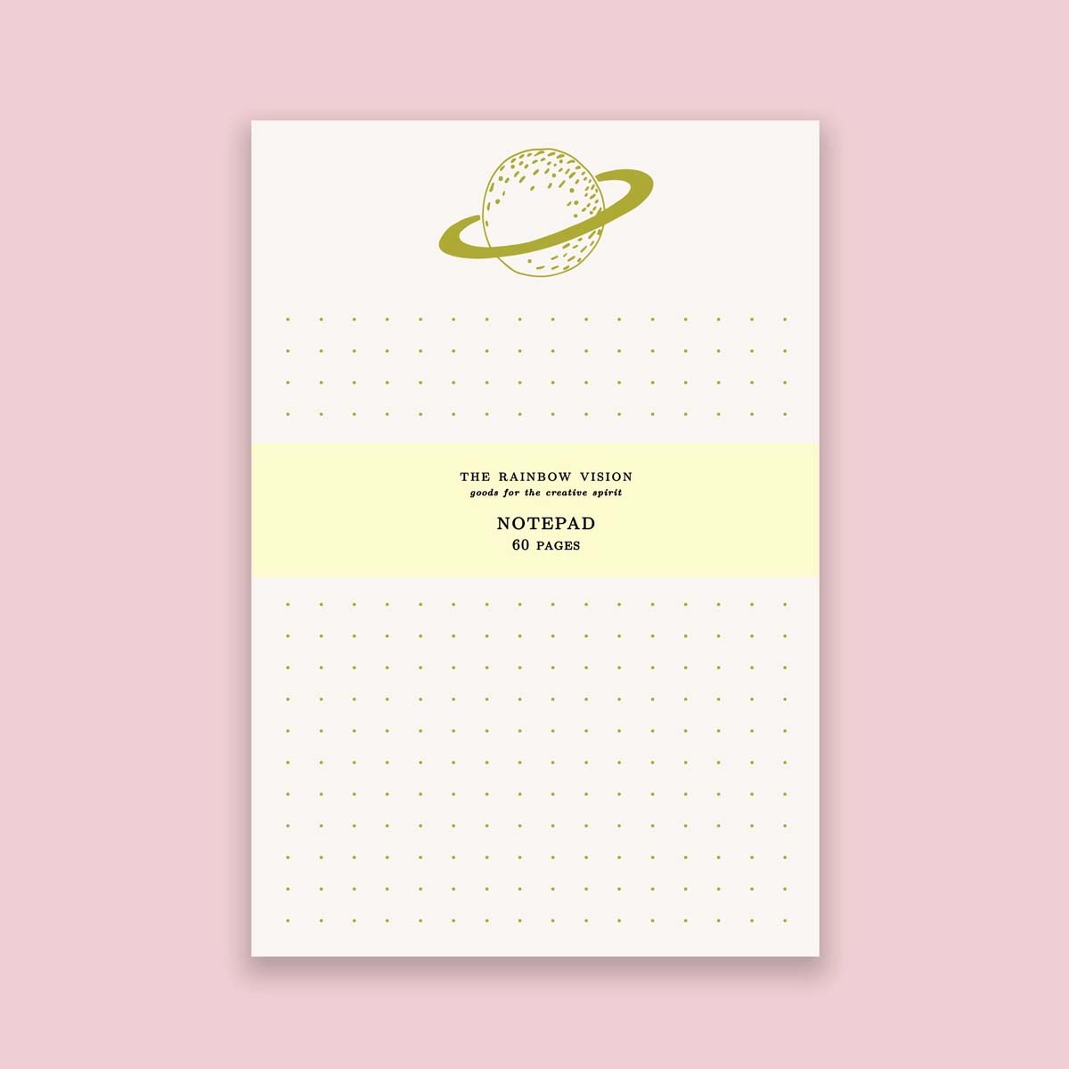 Saturn Notepad - Lockwood Shop - The Rainbow Vision