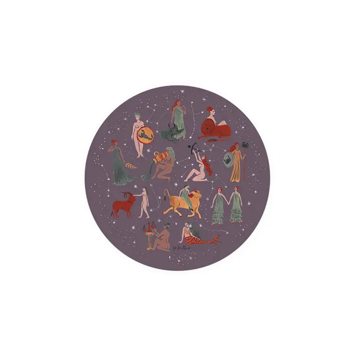 Seedlings Coaster - Astrological Ladies - Lockwood Shop - Seedlings