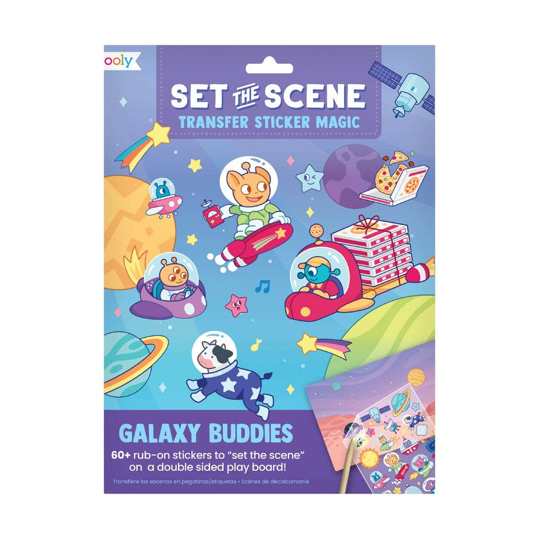 Set the Scene Transfer Sticker Magic - Galaxy Buddies - Lockwood Shop - Ooly