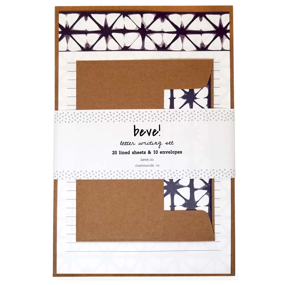 Shibori Letter Writing Set - Lockwood Shop - beve!