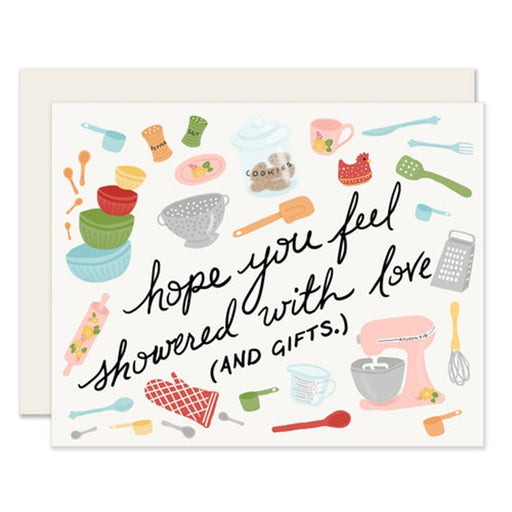 Showered with Gifts Greeting Card - Lockwood Shop - Slightly Stationery