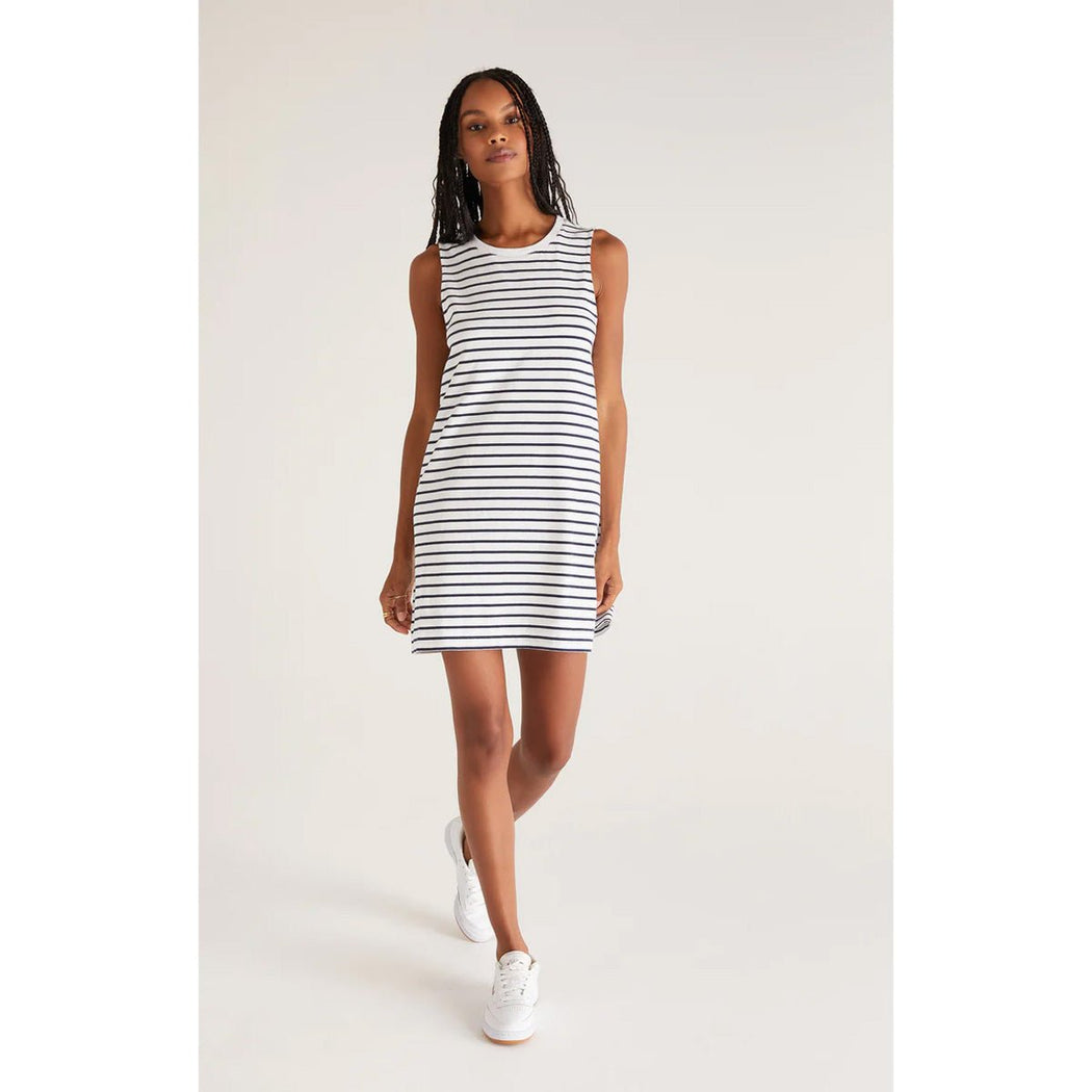 Sloane Stripe Dress in White - Lockwood Shop - Z Supply