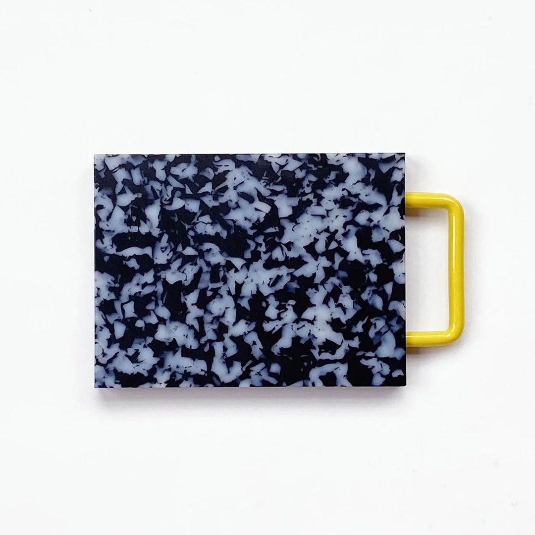 Small Cutting Board w/ Handle - Black/ White - Lockwood Shop - Fredericks &amp; Mae