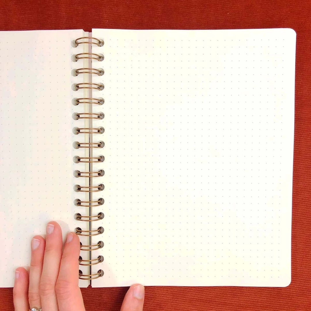 Smiley Dot Spiral Journal - Sapphire - Lockwood Shop - The Rainbow Vision