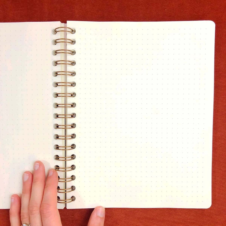 Smiley Dot Spiral Journal - Sapphire - Lockwood Shop - The Rainbow Vision