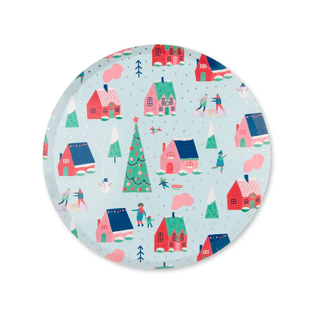 Snow Day Small Plates (8pk) - Lockwood Shop - Jollity &amp; Co / Daydream Society