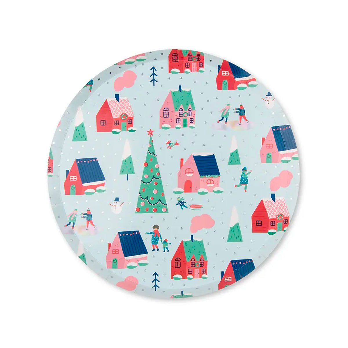 Snow Day Small Plates (8pk) - Lockwood Shop - Jollity & Co / Daydream Society