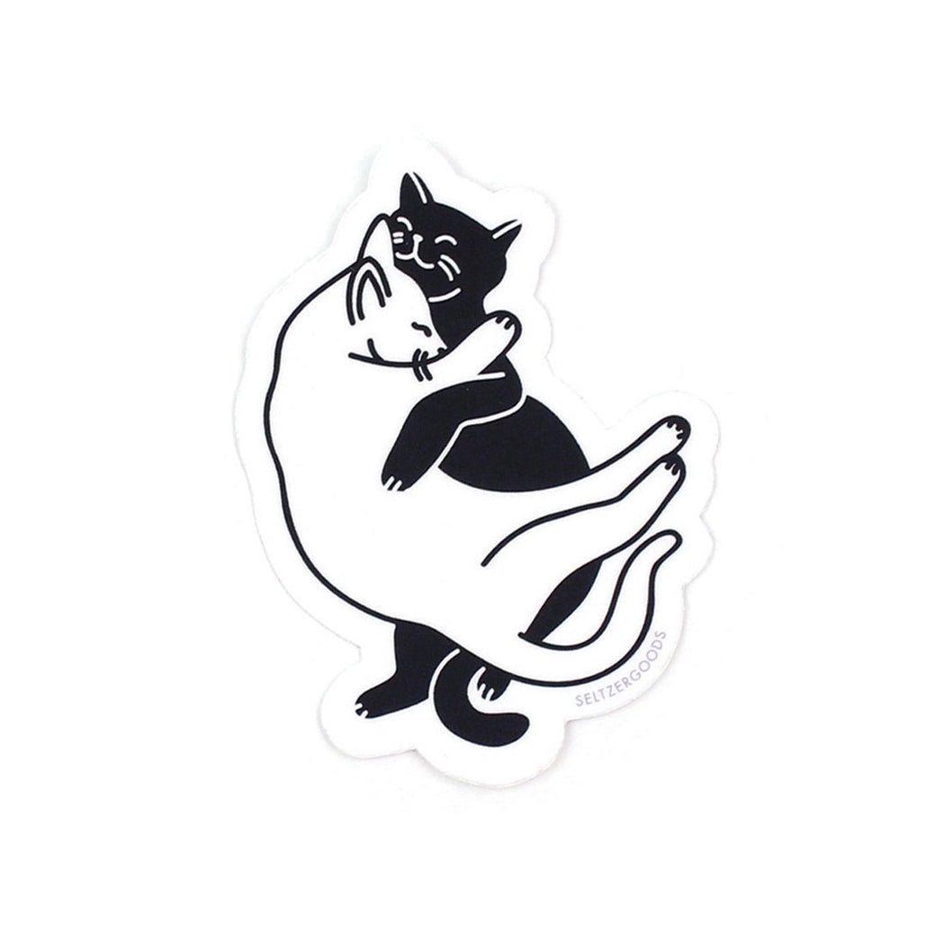 Snuggle Cats Sticker - Lockwood Shop - Seltzer Goods