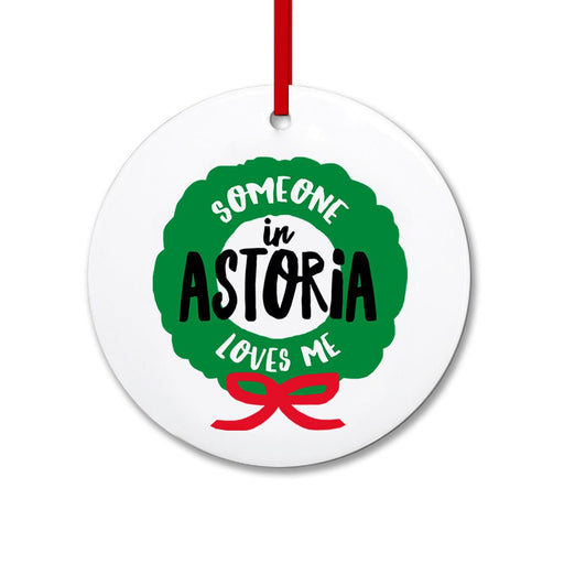 Someone in Astoria Loves Me Wreath Ornament - Lockwood Shop - Rock Scissor Paper