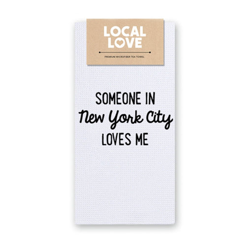 Someone in New York City Loves Me Tea Towel - Lockwood Shop - Rock Scissor Paper