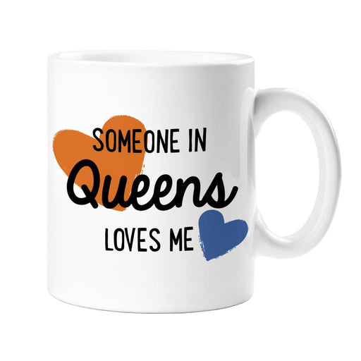Someone in Queens Loves Me Mug- Orange & Royal - Lockwood Shop - Rock Scissor Paper