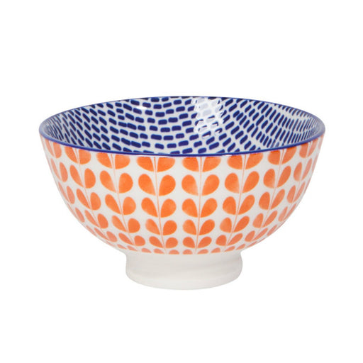 Stamped 4" Bowl - Orange Blue Blossom - Lockwood Shop - Now Designs