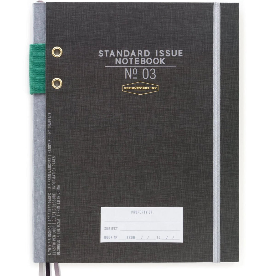 Standard Issue Fabric Bound Notebook - Lockwood Shop - Designworks Inc