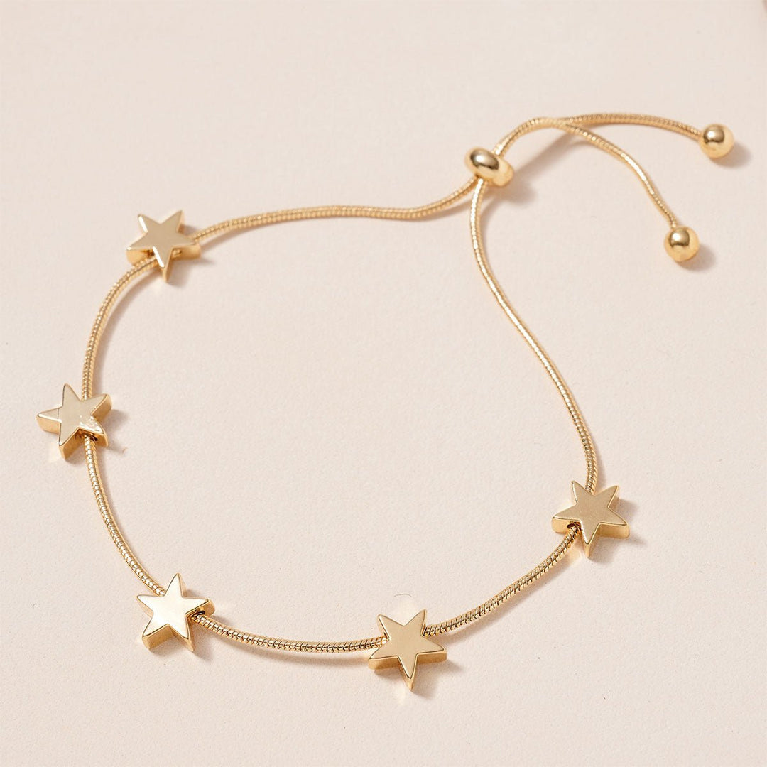 Star Charms Pull Tie Bracelet - Lockwood Shop - Avenue Zoe