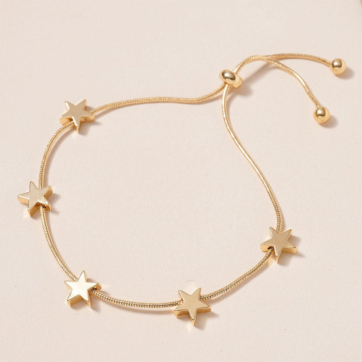Star Charms Pull Tie Bracelet - Lockwood Shop - Avenue Zoe