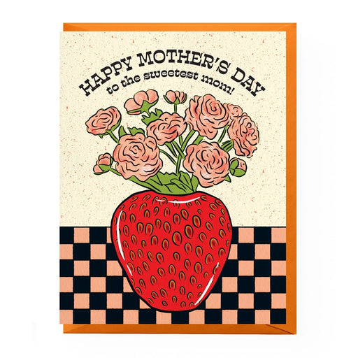 Strawberry Bouquet Mother's Day Card - Lockwood Shop - Boss Dotty Paper Co