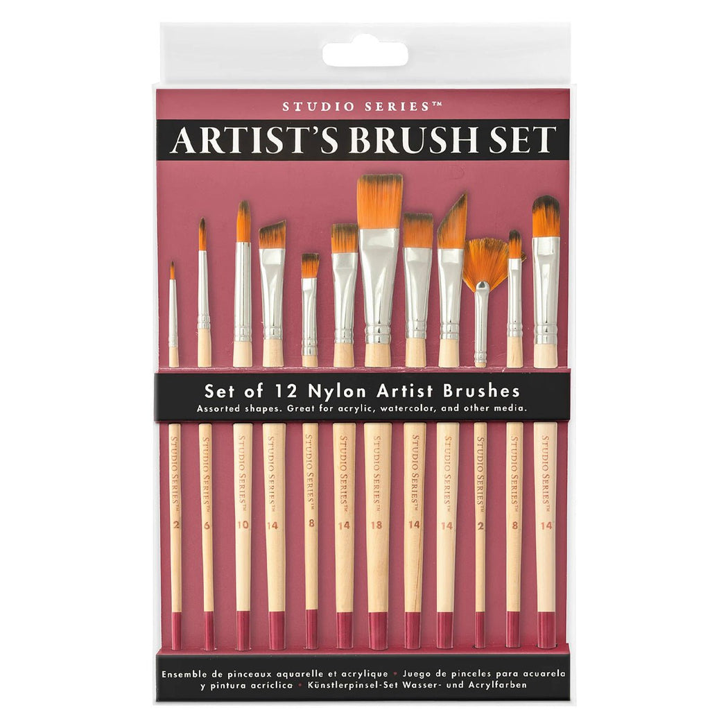 Studio Series Artist's Brush Set - Lockwood Shop - Peter Pauper Press