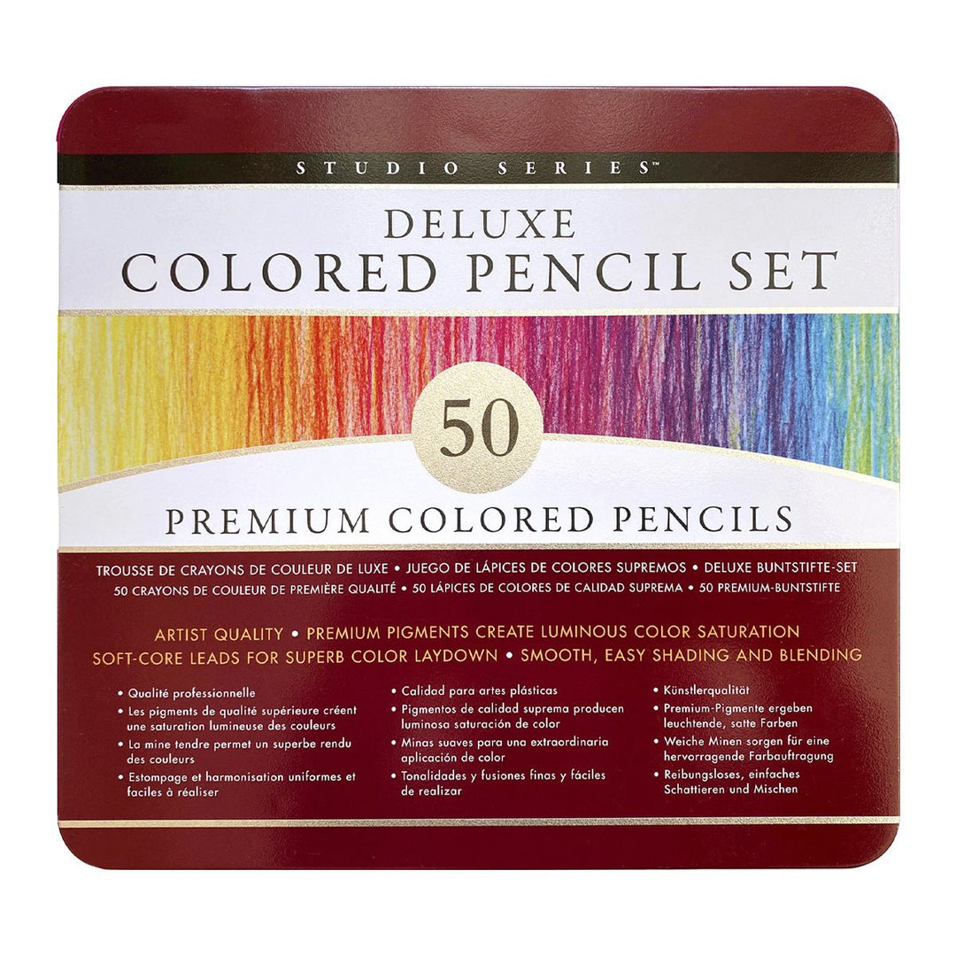 Studio Series Deluxe Colored Pencils - Set/ 50 - Lockwood Shop - Peter Pauper Press
