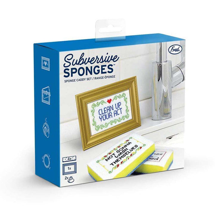 Subversive Sponges w/ Frame Set - Lockwood Shop - Fred &amp; Friends