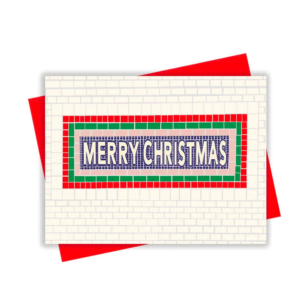 Subway Tile Christmas - Box of 8 Cards - Lockwood Shop - XOU