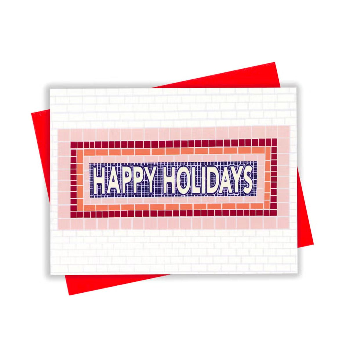 Subway Tile Holidays - Box of 8 Cards - Lockwood Shop - XOU