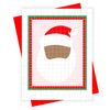 Subway Tile Santa Greeting Card - Lockwood Shop - XOU