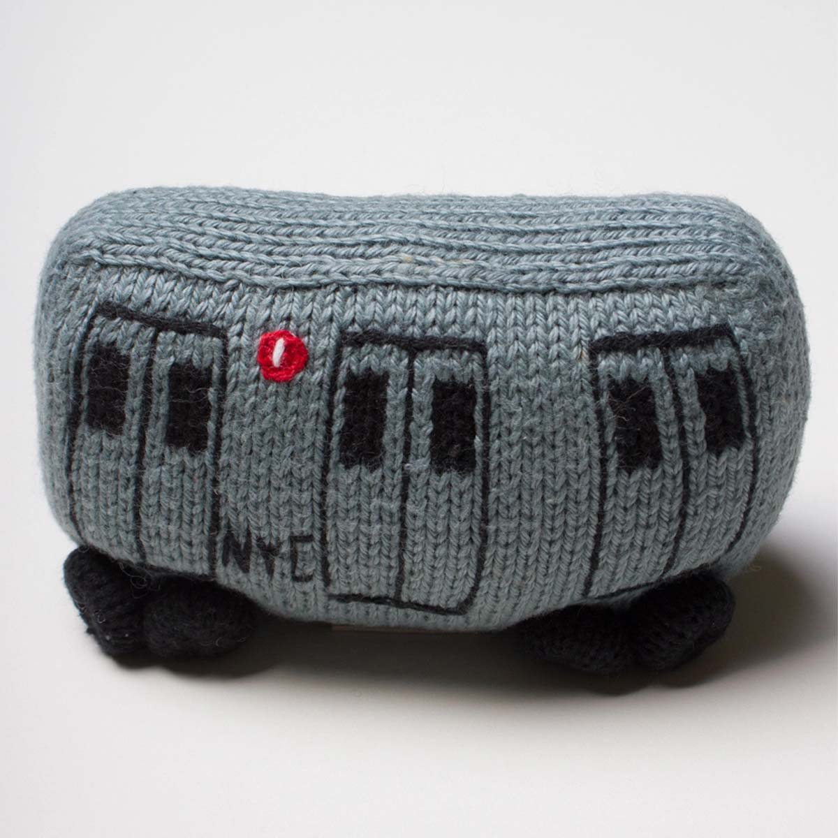 Subway Train Car Soft Knit Rattle - Lockwood Shop - Estella