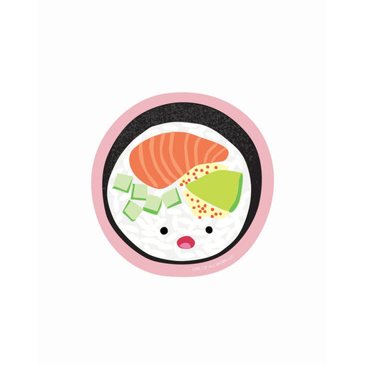 Sushi Roll Vinyl Sticker - Lockwood Shop - Girl of All Work