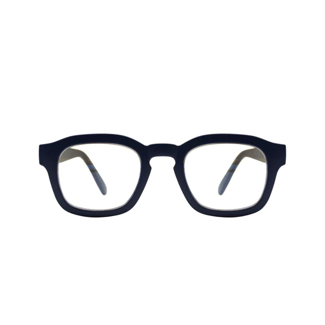 Sy Blue Light Blocker Glasses - Matte Navy - Lockwood Shop - Gabriel + Simone