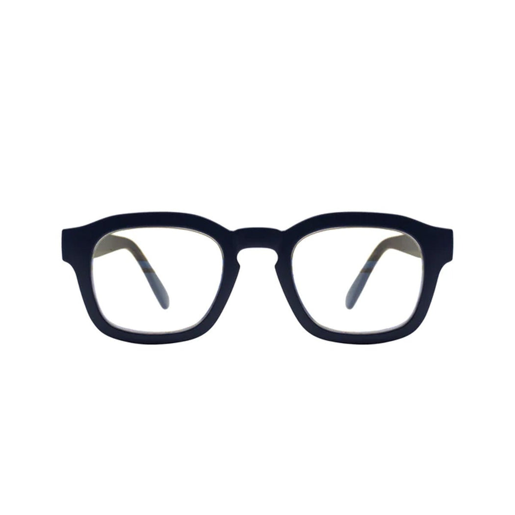 Sy Blue Light Blocker Glasses - Matte Navy - Lockwood Shop - Gabriel + Simone