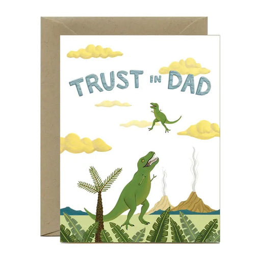 T-Rex Father's Day Greeting Card - Lockwood Shop - Yeppie Paper