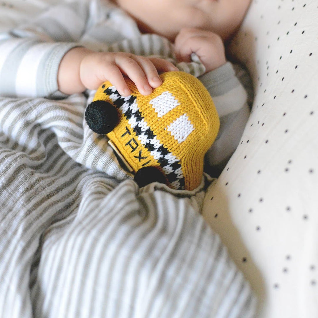 Taxi Soft Knit Rattle - Lockwood Shop - Estella