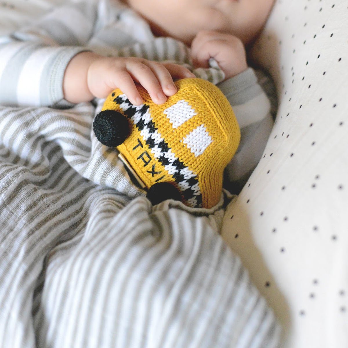 Taxi Soft Knit Rattle - Lockwood Shop - Estella