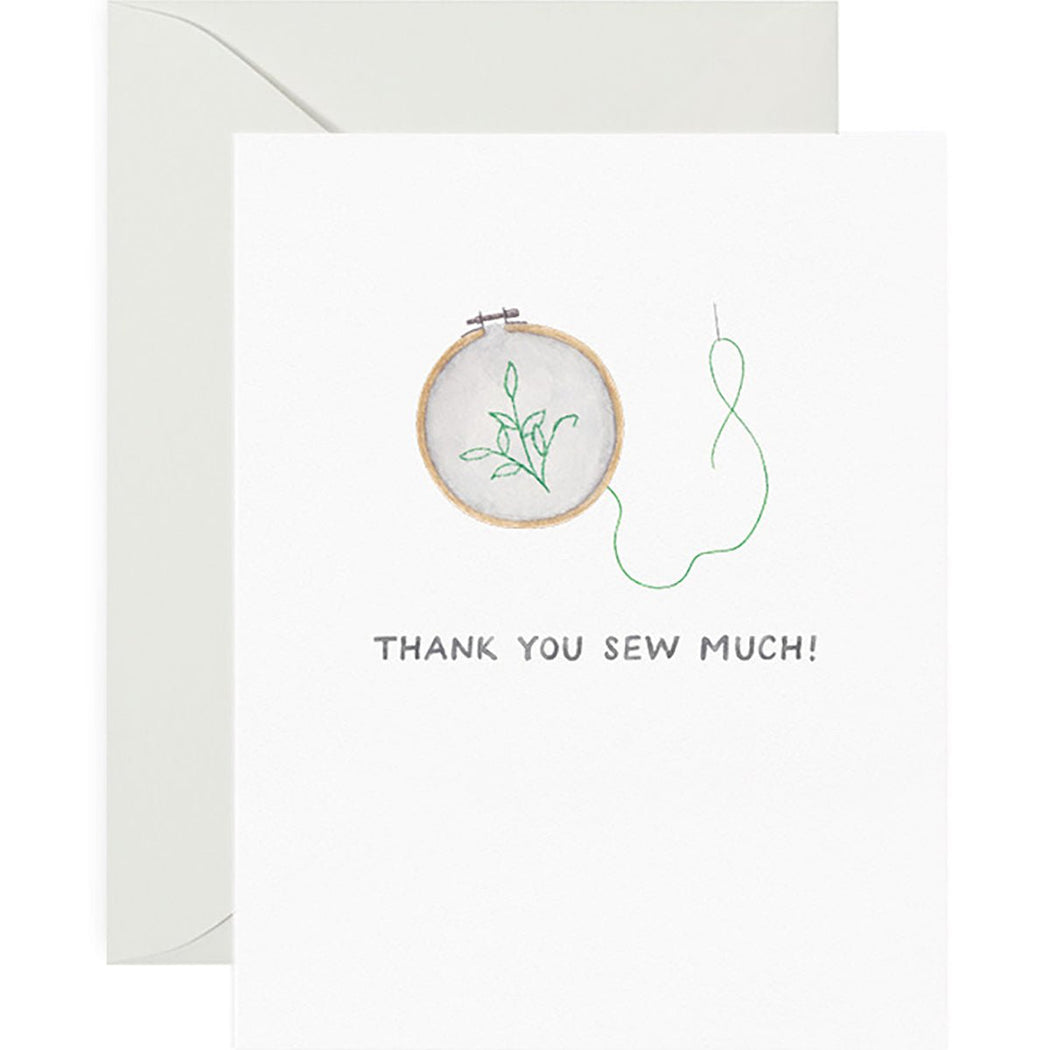 Thank You Sew Much Greeting Card - Lockwood Shop - Amy Zhang