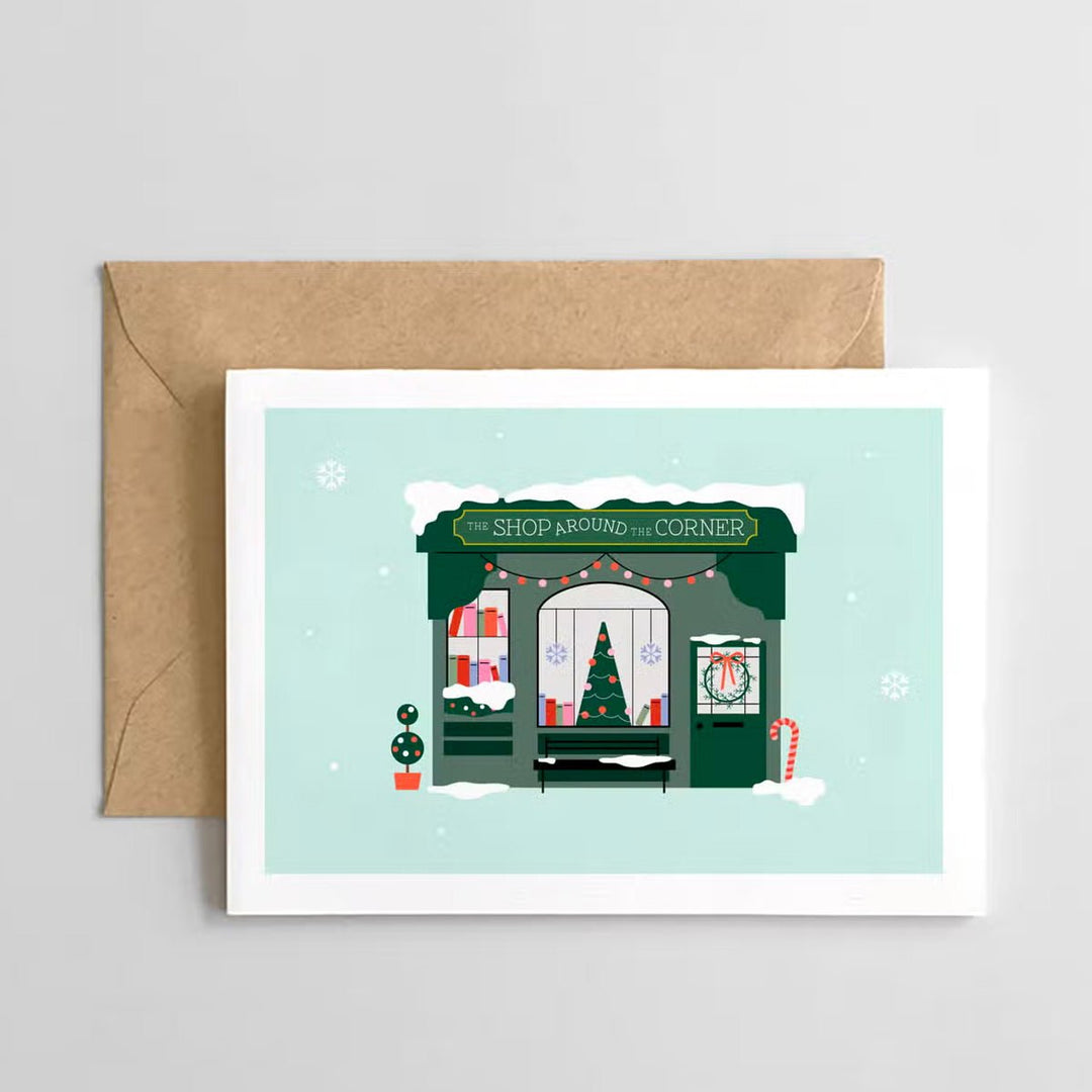 The Shop Around the Corner Christmas Card - Lockwood Shop - Spaghetti &amp; Meatballs
