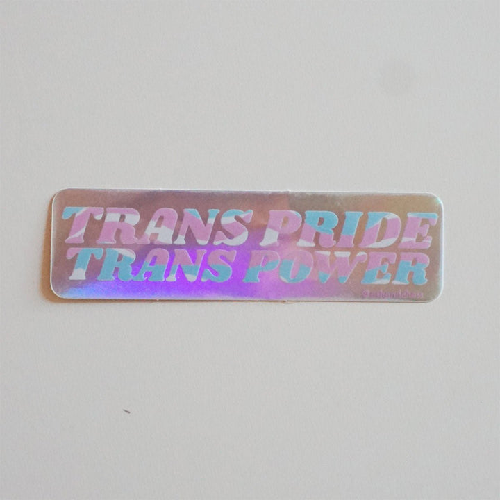 Trans Pride Trans Power Sticker - Lockwood Shop - Ash &amp; Chess