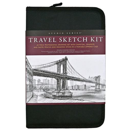 Travel Sketch Kit (40 Pieces) - Lockwood Shop - Peter Pauper Press